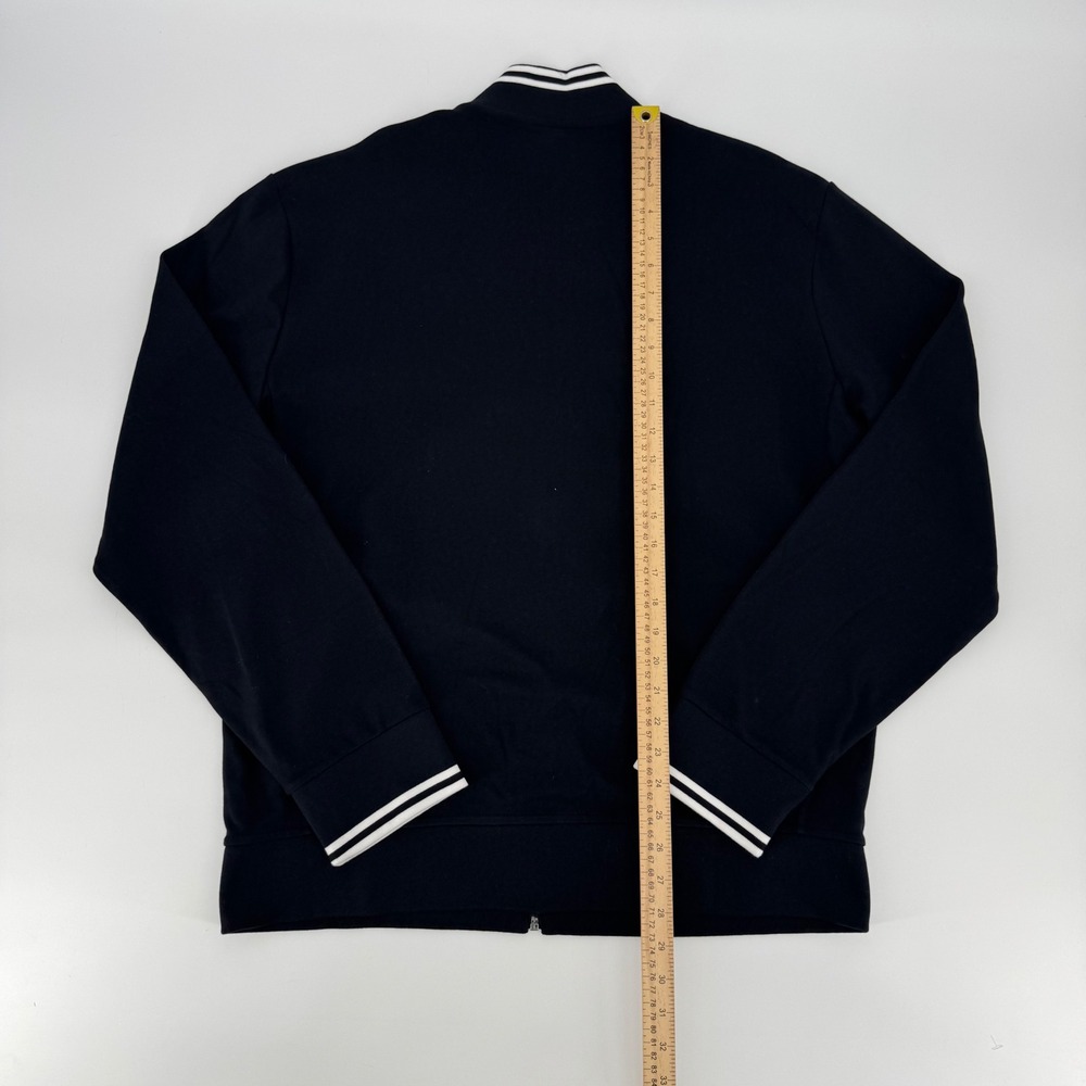 Polo Ralph Lauren Men XL Black Full Zip Track Jacket Triple G Inc Varsity Logo - Picture 3 of 6